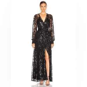 Alexis Black sequin gown used once. Like new.